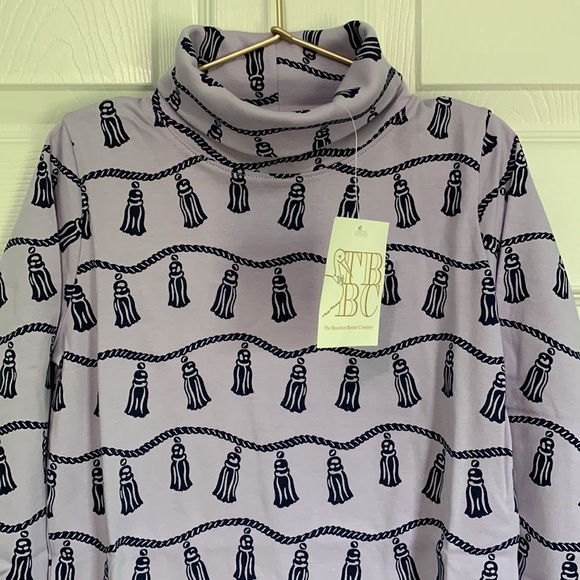 The Beaufort Bonnet Company Miss Todd Tassel Turtleneck Long Sleeve Shirt Girls - Picture 3 of 7